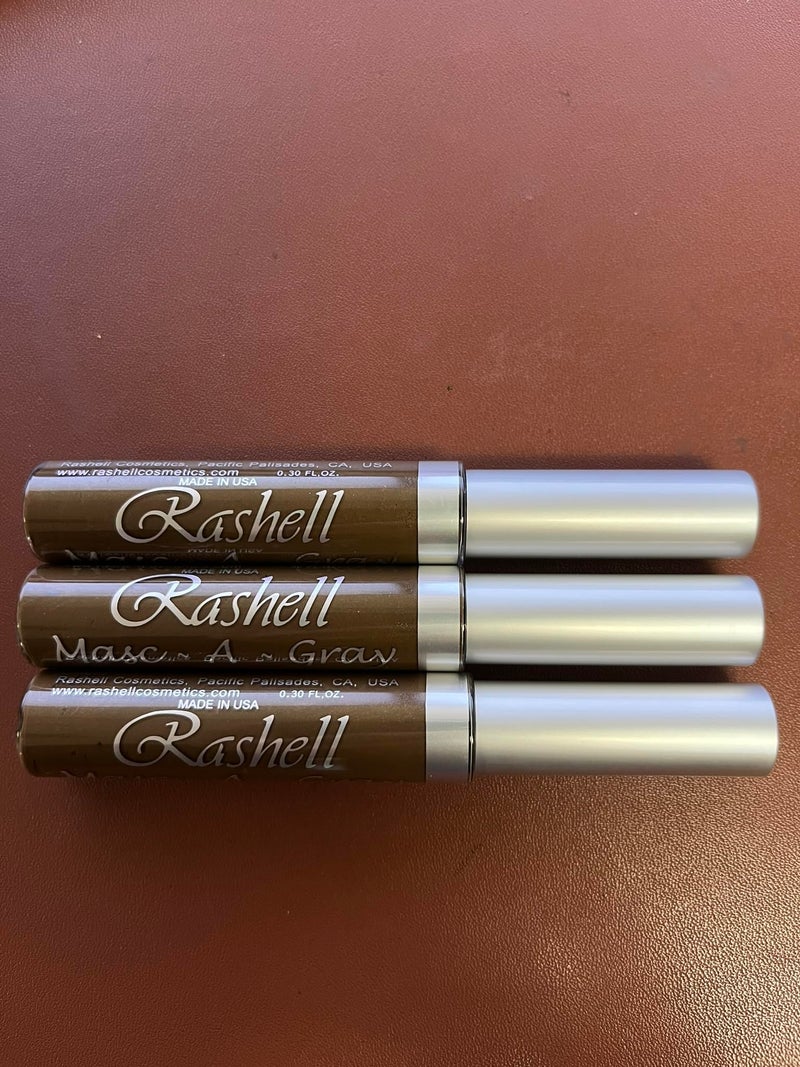 RASHELL (3 Pack) RASHELL Masc-A-Gray Hair Color Mascara - Brown by Rashell - Image 1